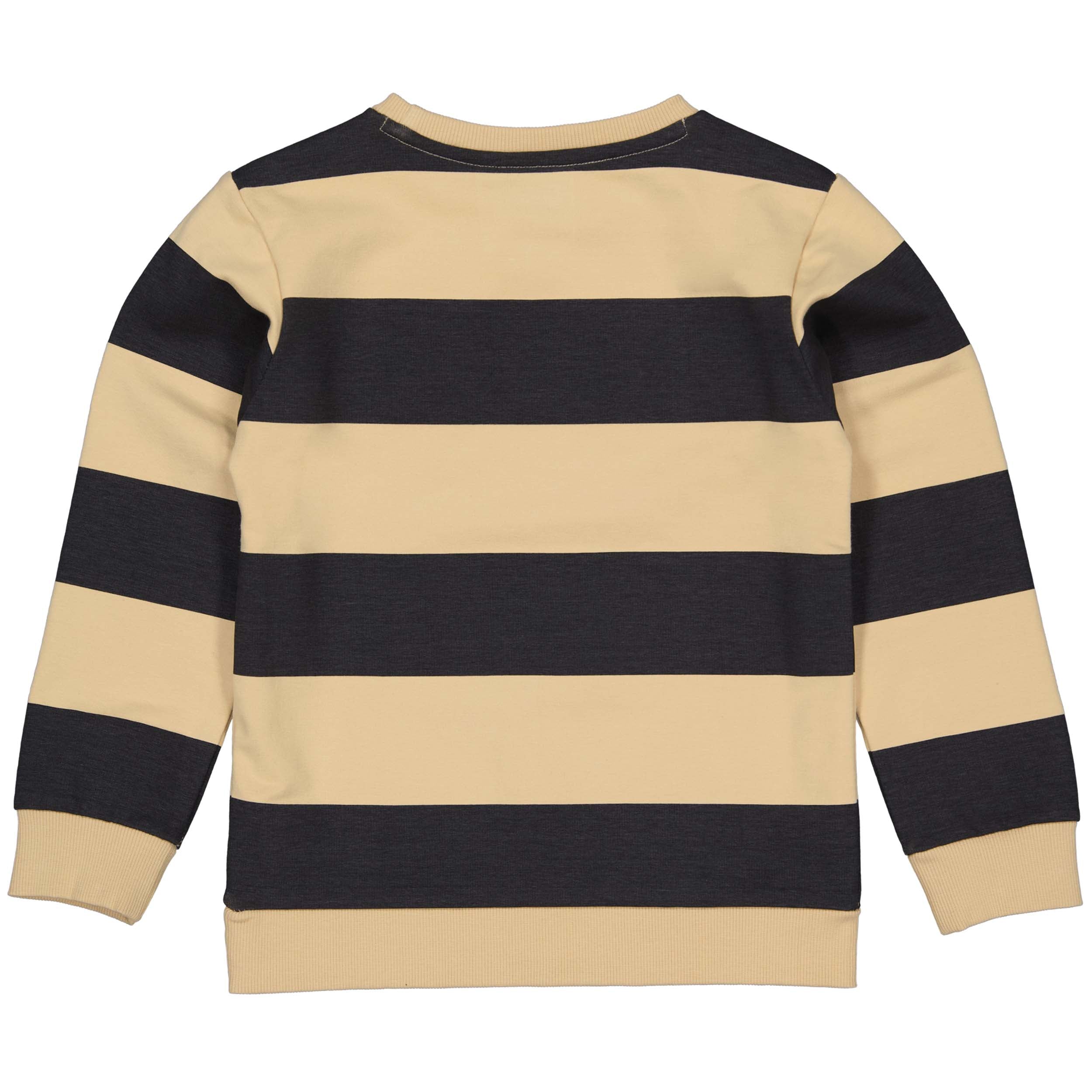 T-shirt met lange mouwen | AOP Grijze streep