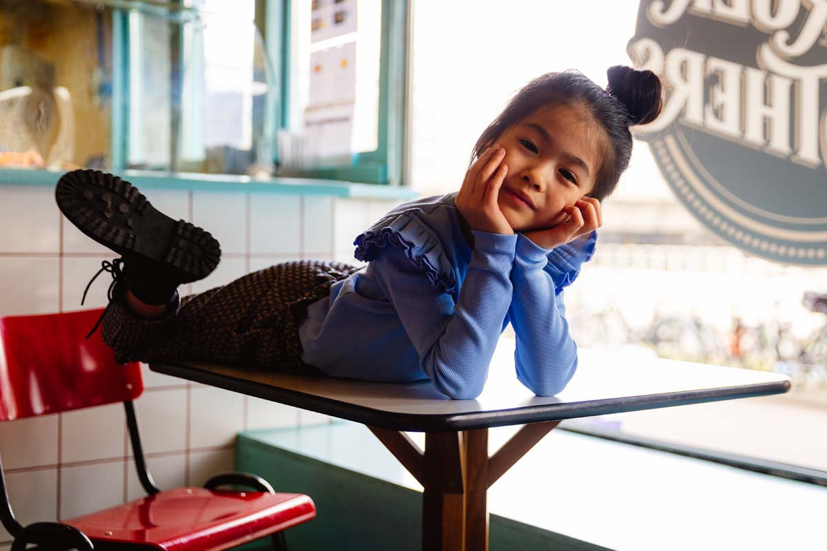 T-shirt met lange mouwen | Blauw