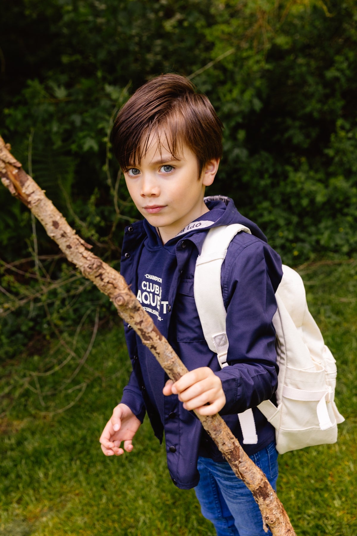 Trui met capuchon | Donkerblauw