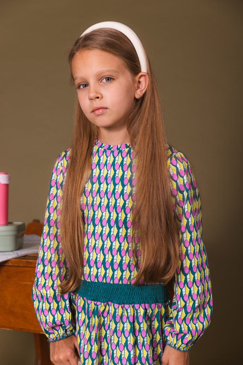 JURK | AOP Blauwe Grafische afbeelding