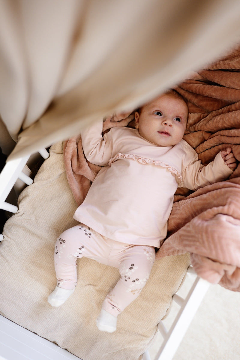 BROEK | AOP Roze Bladeren