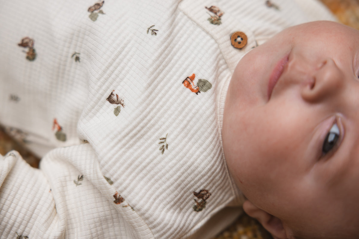 Shirt met dierenprint | AOP Green Sketch