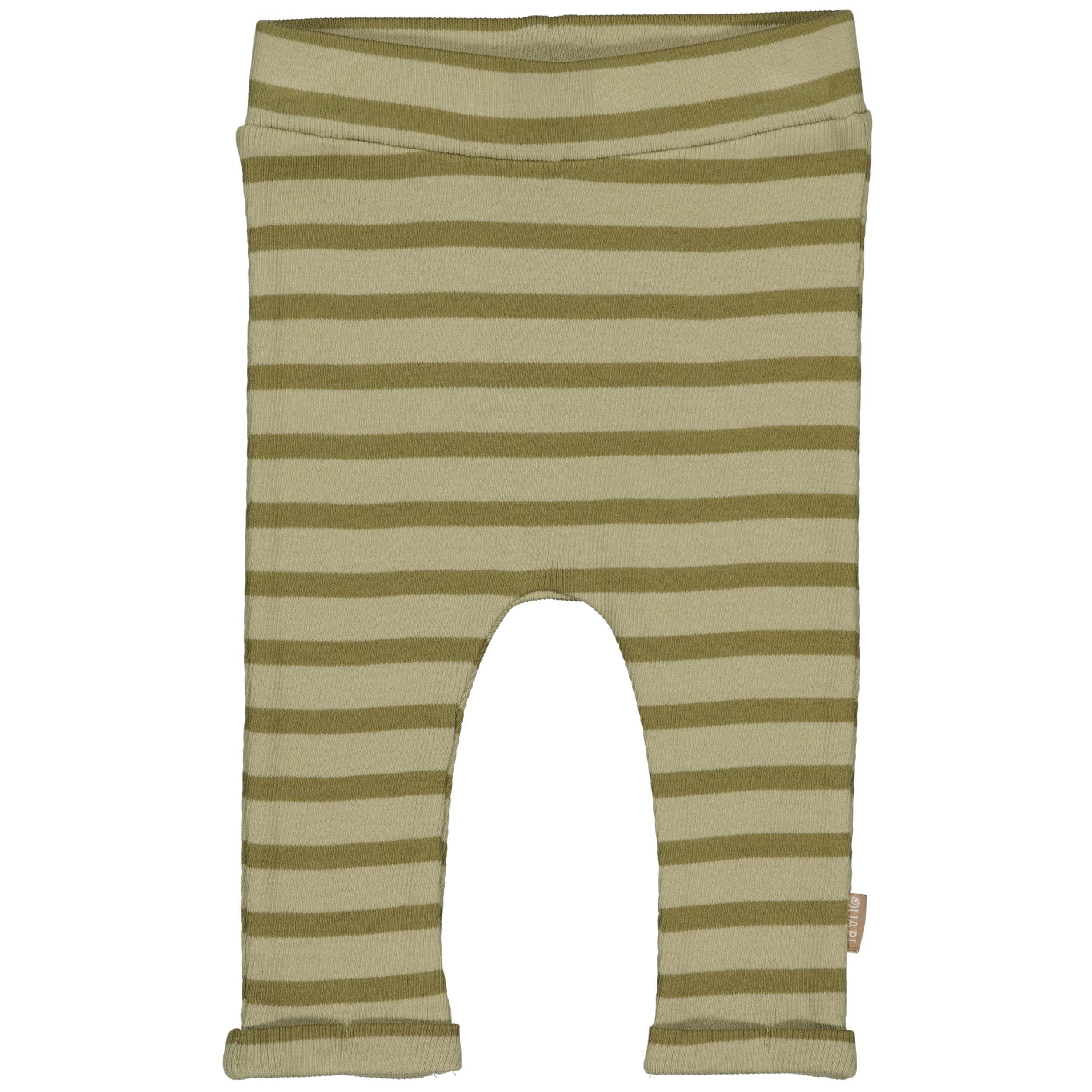 Broek donker groen gestreept | AOP Dark Green Stripe
