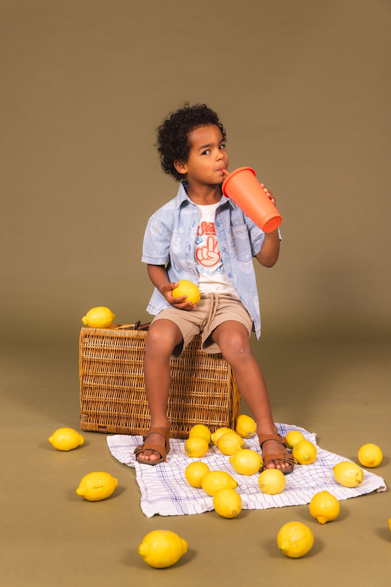 Hemd blaues | AOP Blue Graphic