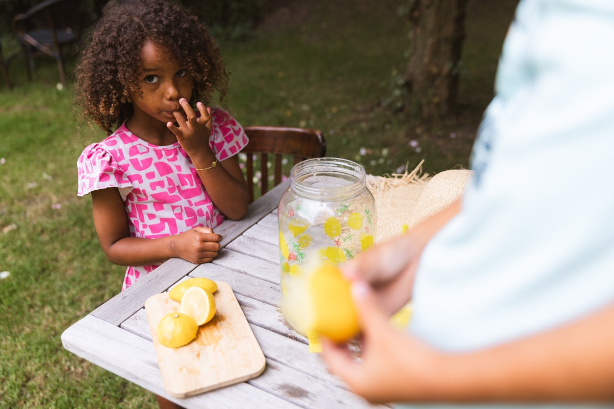 Jurk Paars | AOP Purple Graphic