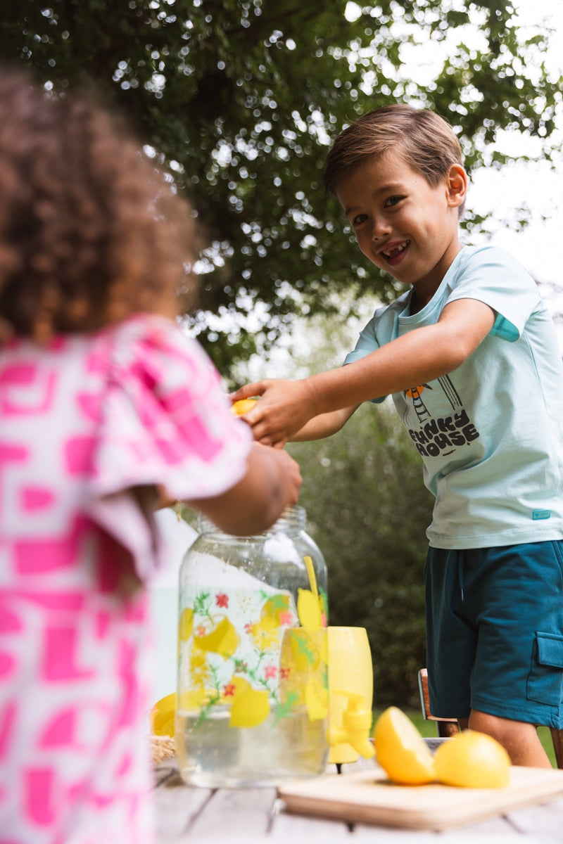 Shirt Blauw | Light Turqoise