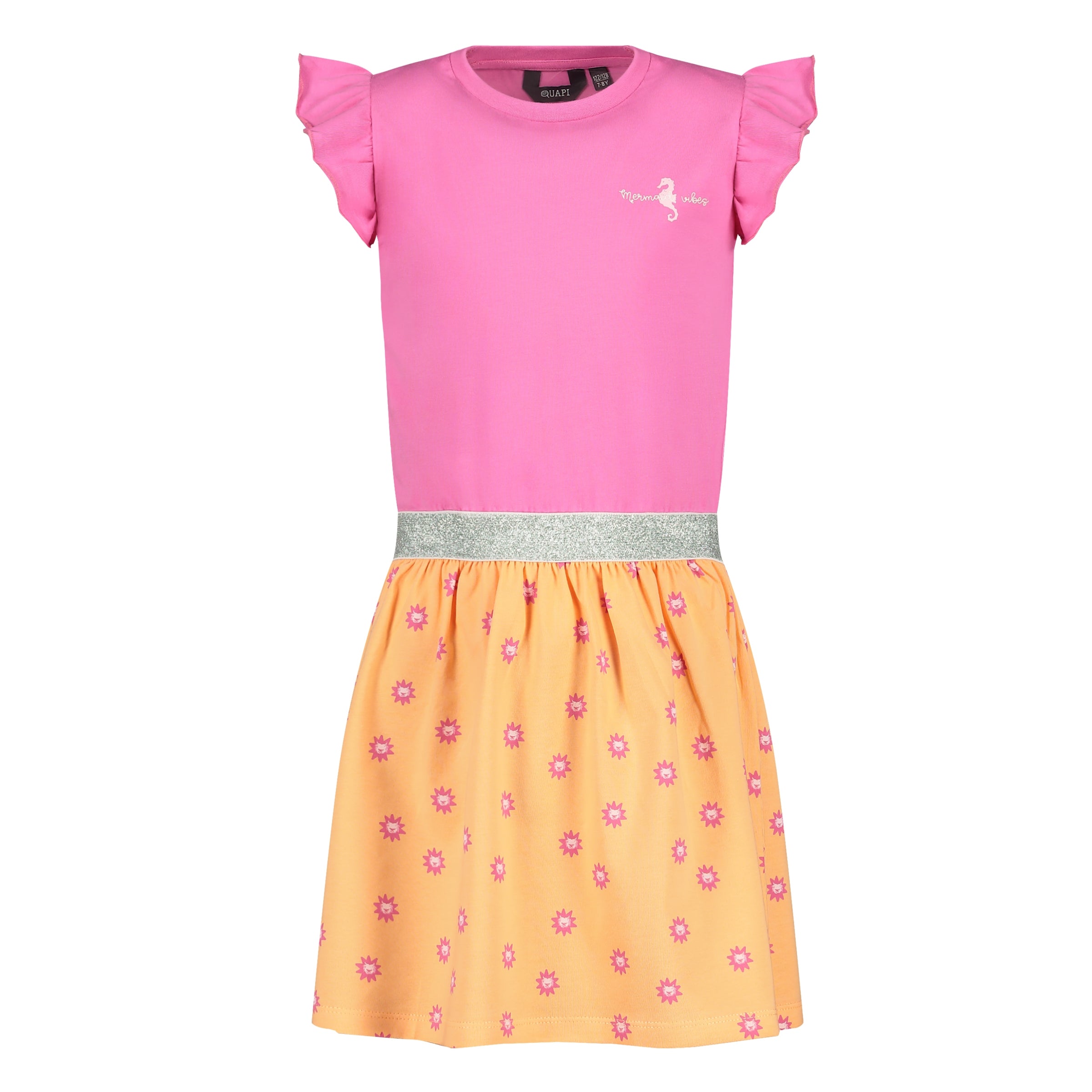 Jurk Oranje | AOP Orange Sketch