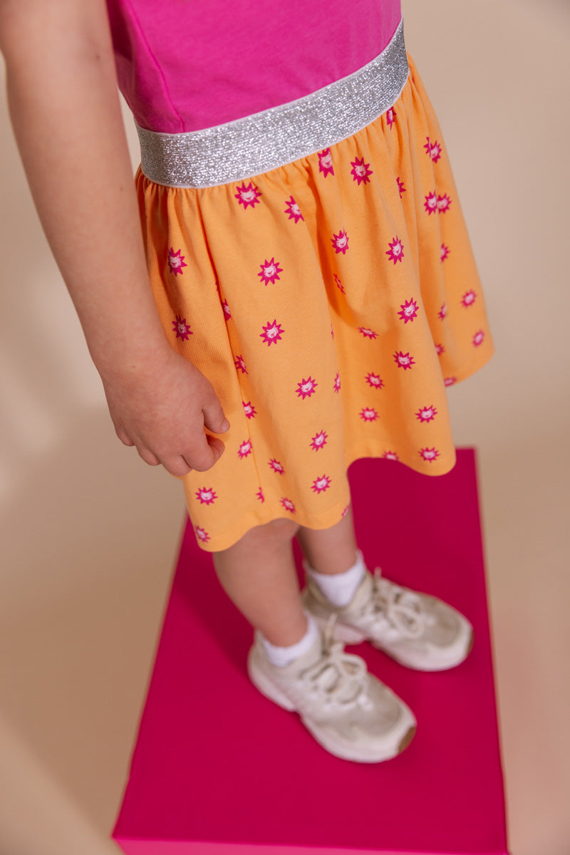 Kleid Orange | AOP Orange Sketch