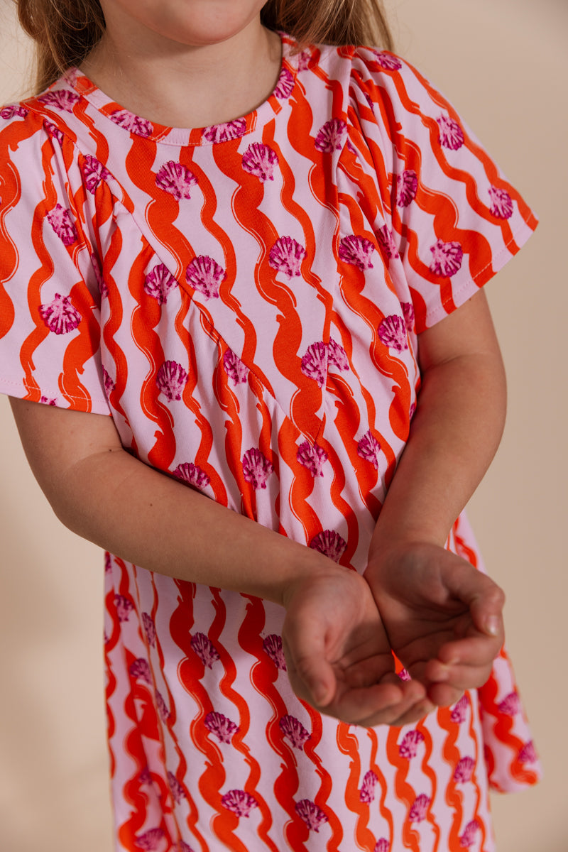 Jurk Roze | AOP Pink Sketch