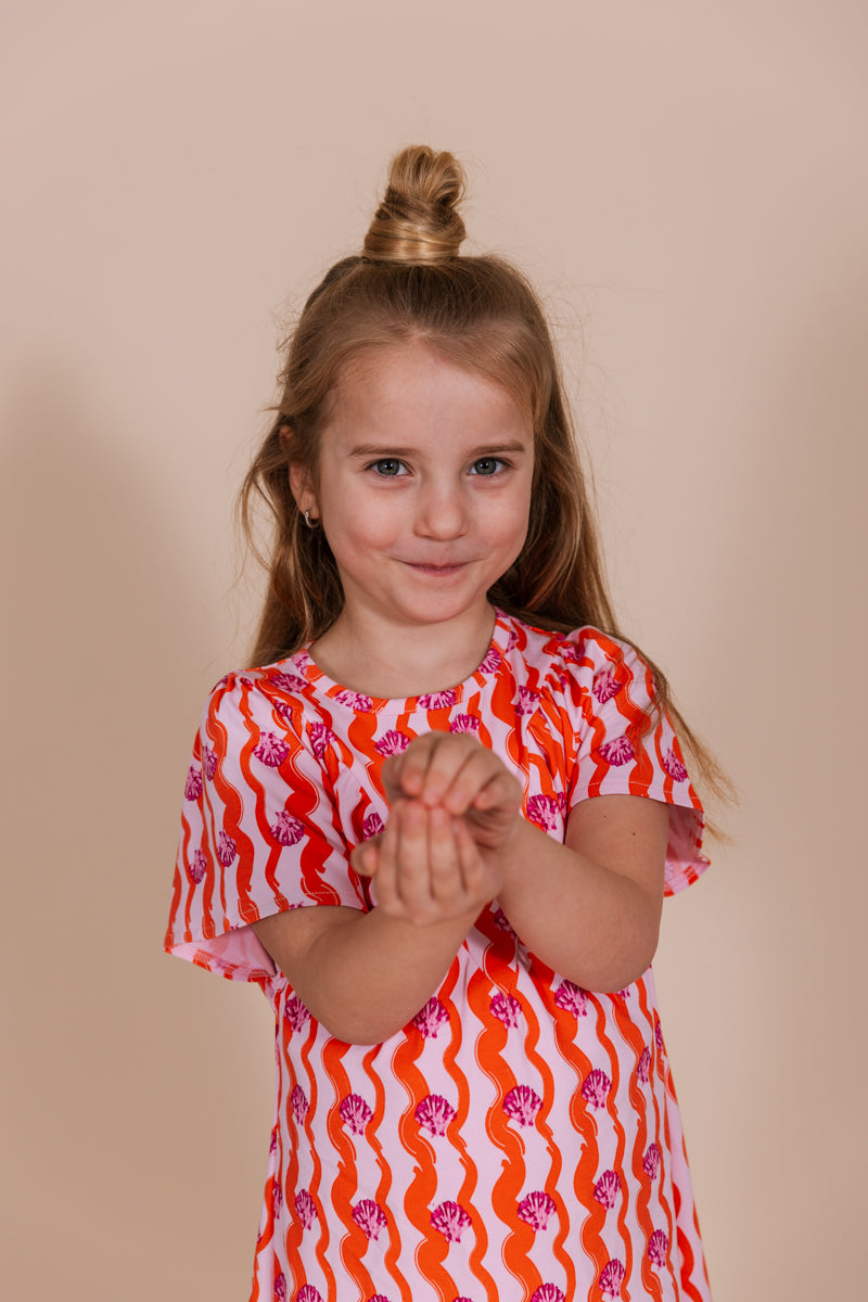 Jurk Roze | AOP Pink Sketch