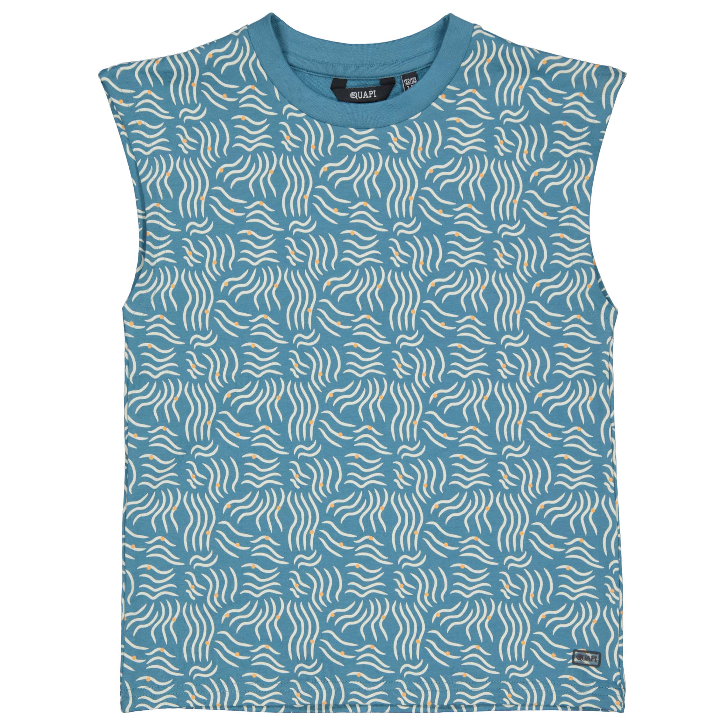 Shirt Blauw | AOP Blue Sketch