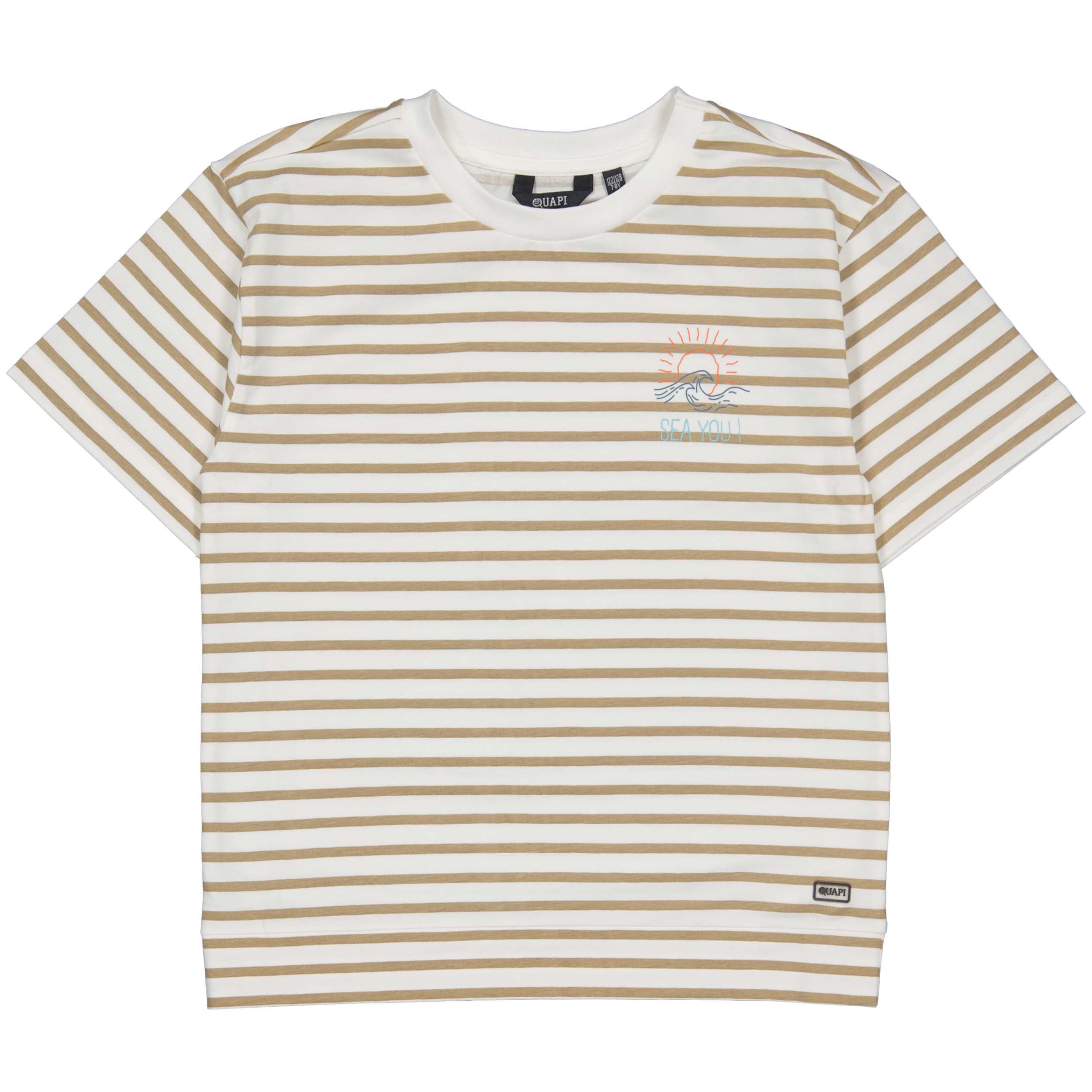 Shirt Bruin | AOP Brown Stripe