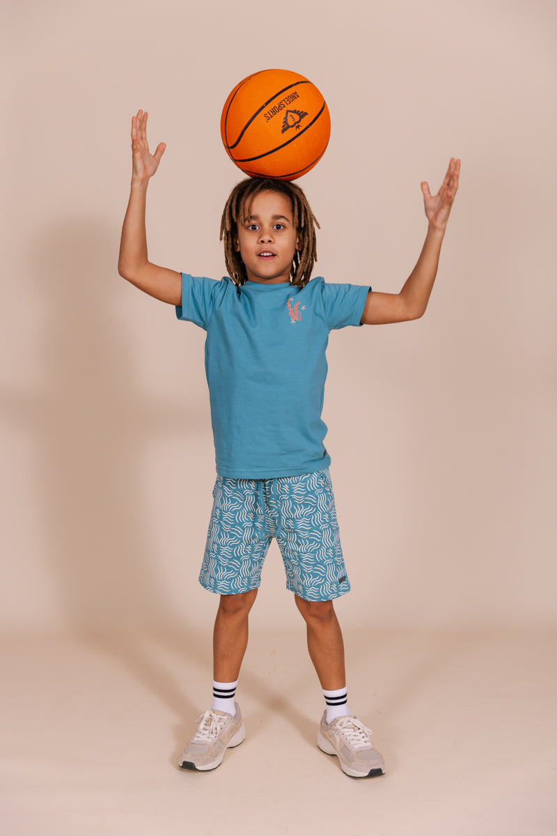 Broek Blauw | AOP Blue Sketch