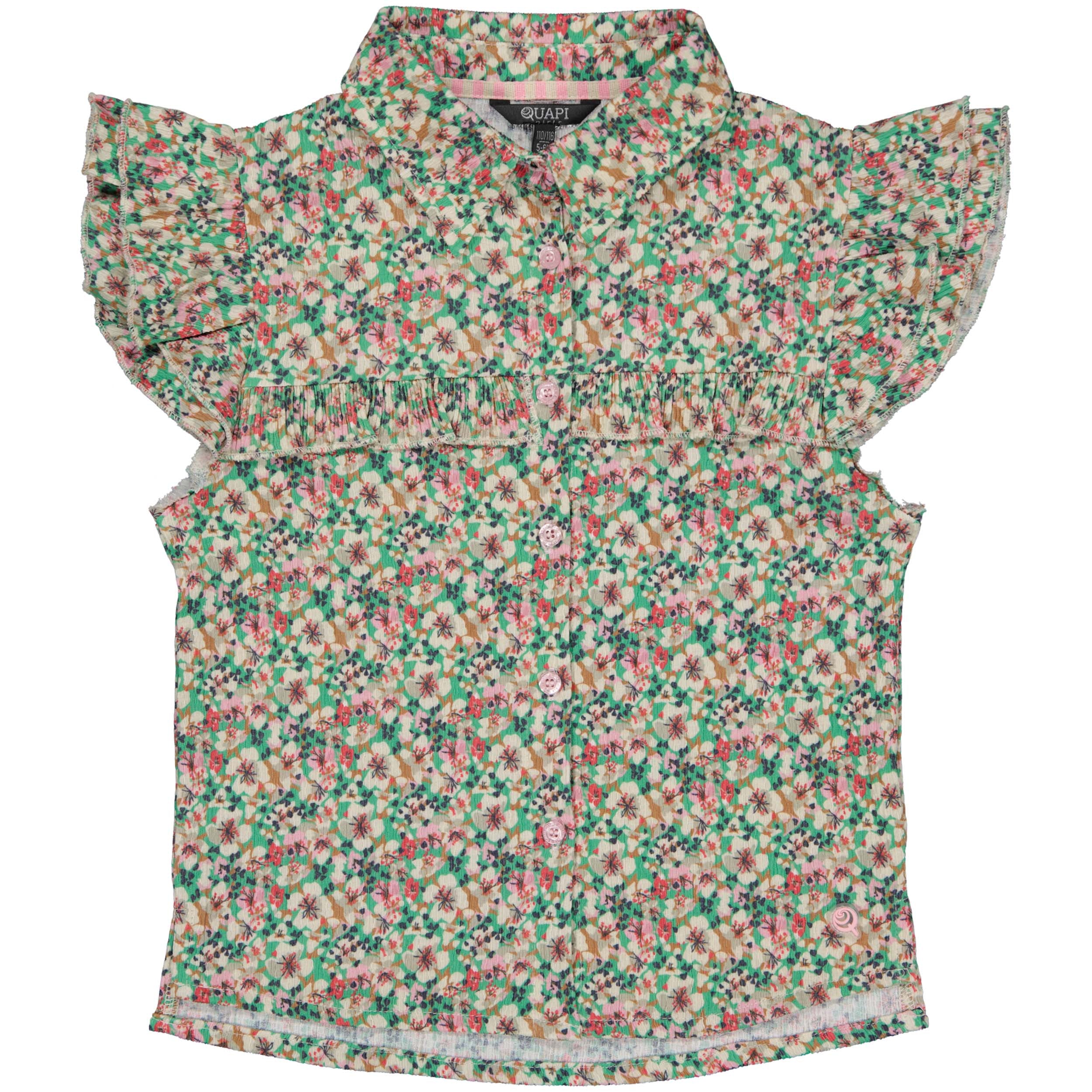 BLOUSE | AOP Green Flower