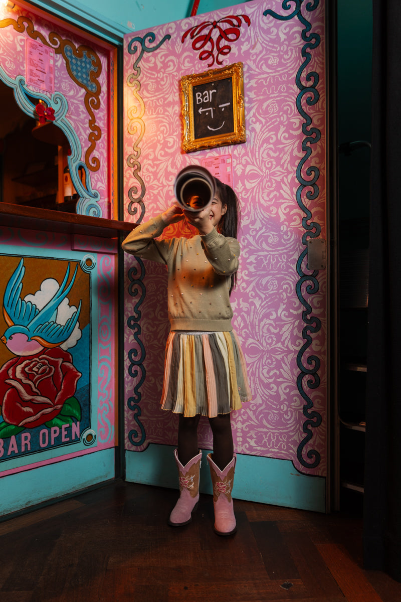 Rok diverse kleuren | AOP Multi Colour Stripe