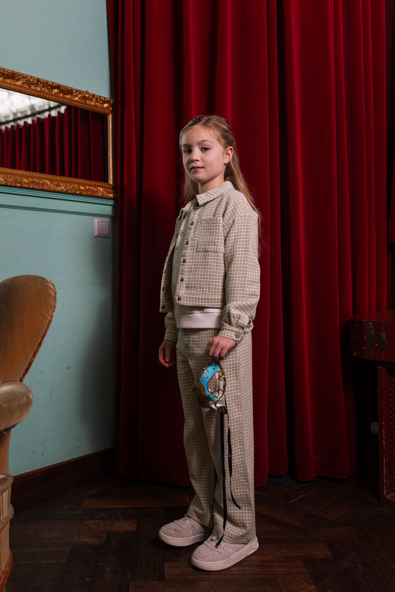 Broek met ruit | Soft Green