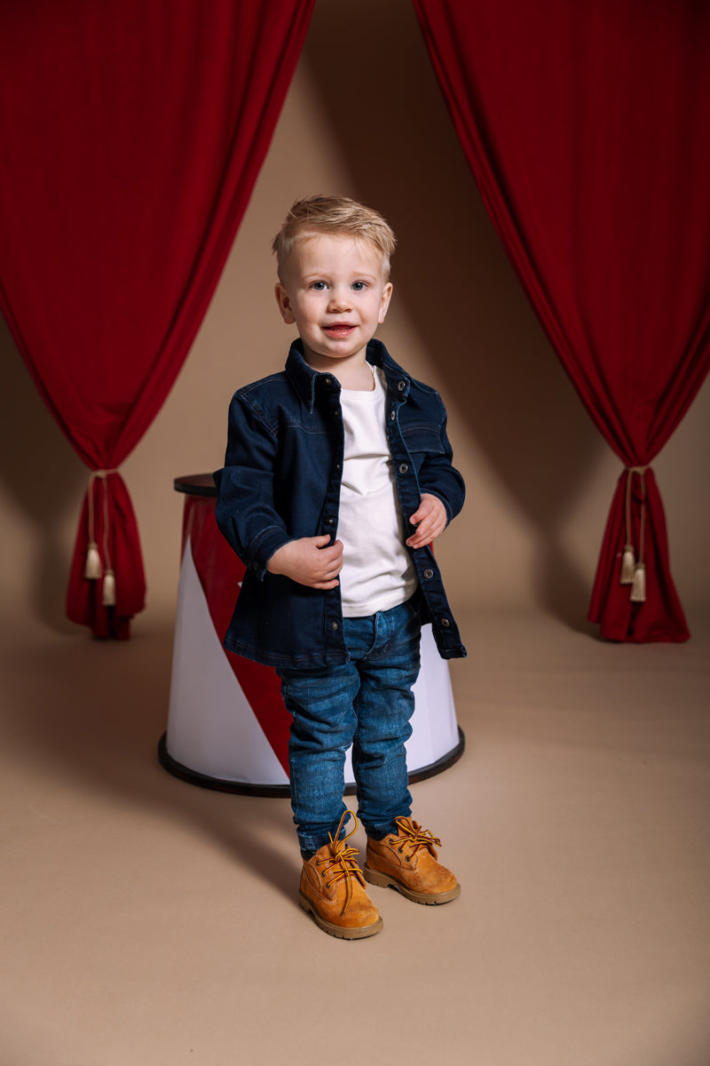 Blouse donkerblauw denim | Dark Blue Denim