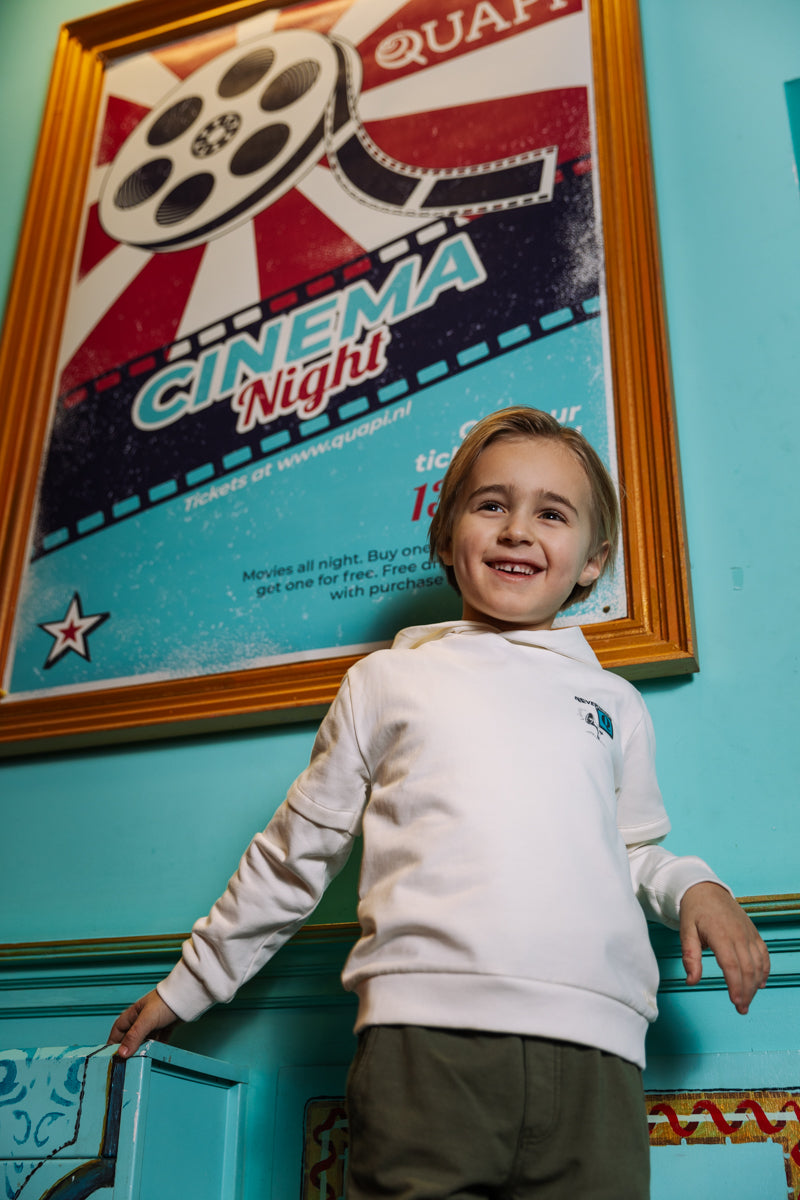 Hooded sweater ivoorwit | Ivory White