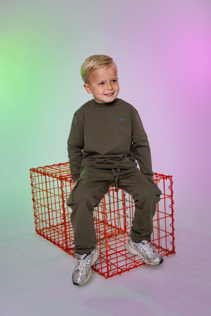 Joggingbroek grijs | Army Green Pants