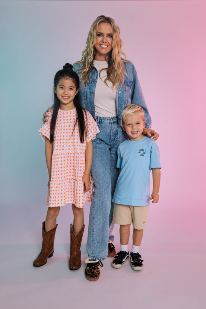 Jurk Oranje | AOP Orange Graphic Dress