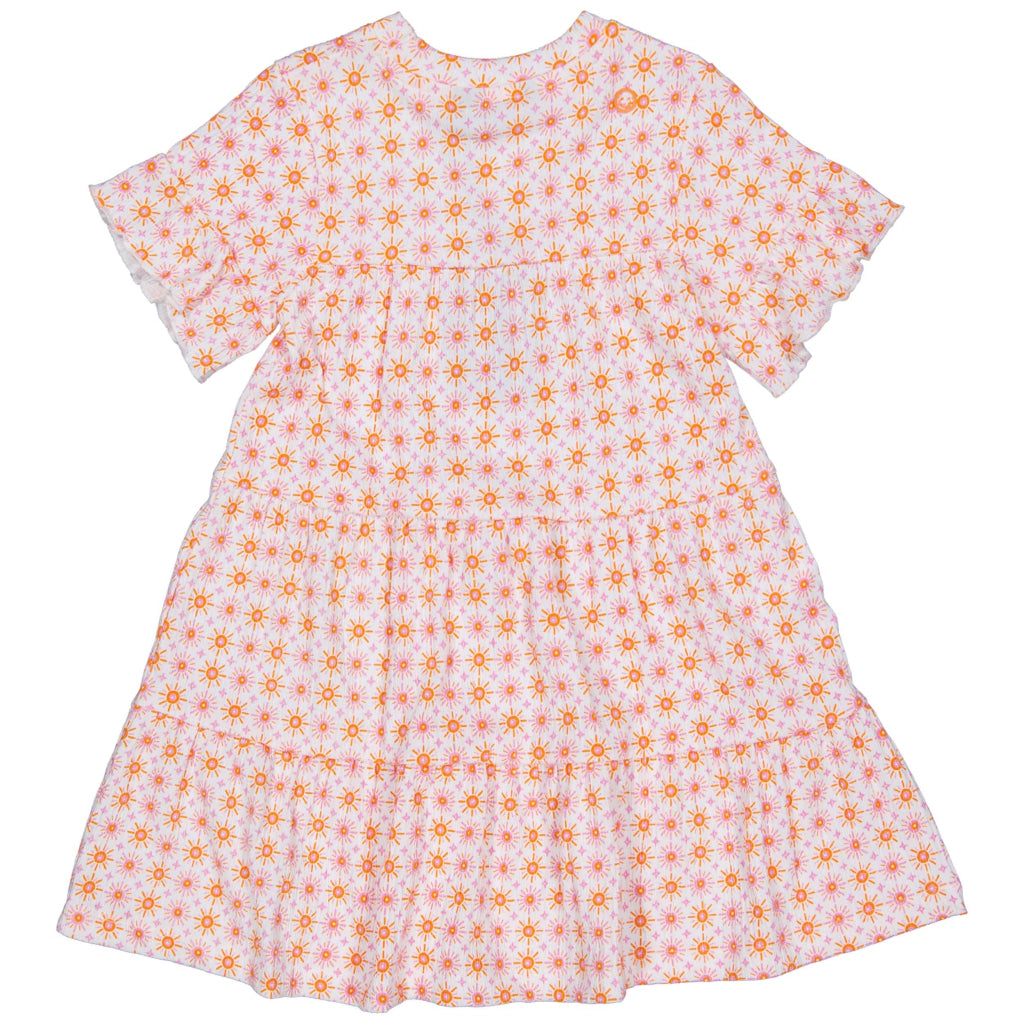 Jurk Oranje | AOP Orange Graphic Dress