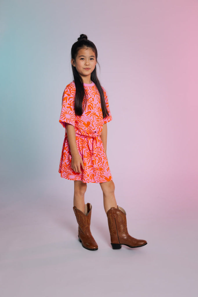 Rok Roze | AOP Pink Blush Flower Skirt