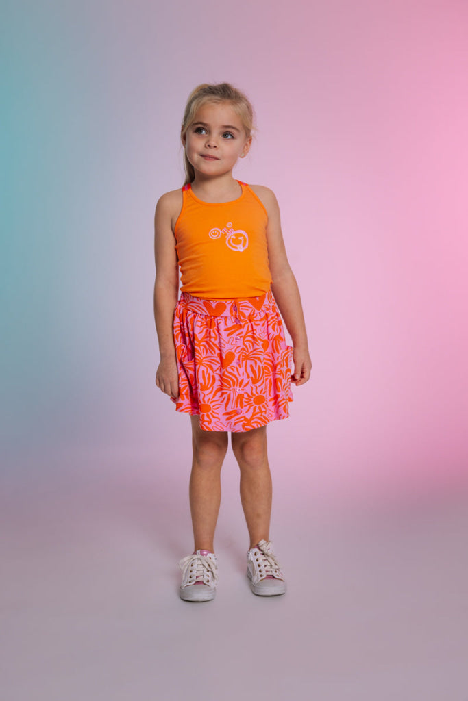 Rok Roze | AOP Pink Blush Flower Skirt