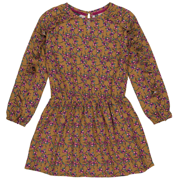 DRESS | AOP Brown Flower