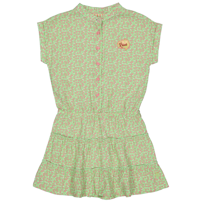 DRESS | AOP Green Flower