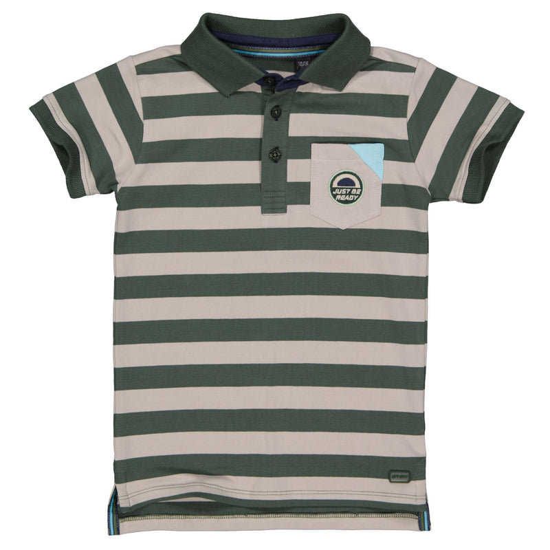 Poloshirt | AOP Green Stripe