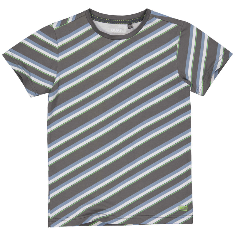 SHORTSLEEV | AOP Grey Stripe