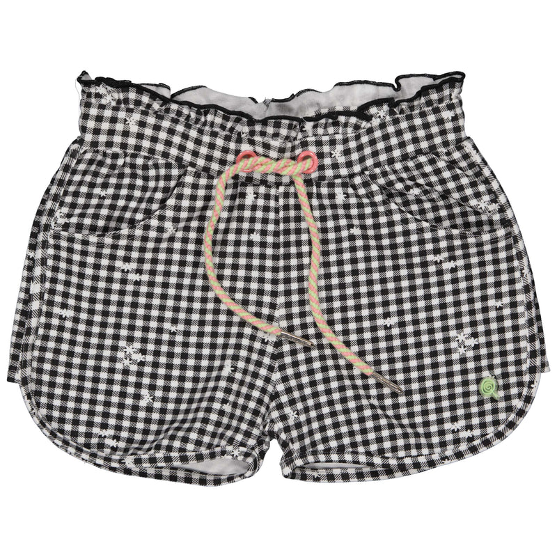 SHORTS | Yarn dye black check