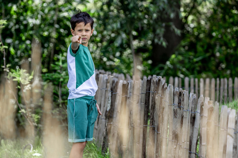 SHORTS | AOP Green Leaves