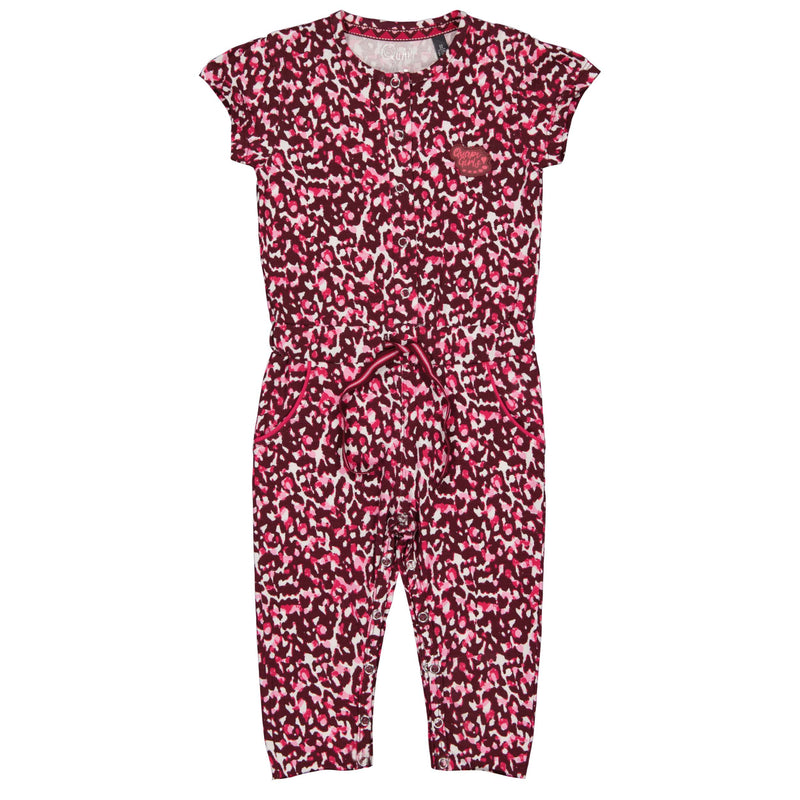 PLAYSUIT | AOP Red Animal