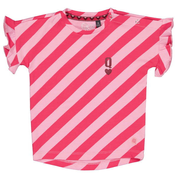 SHORTSLEEV | AOP Pink Stripe