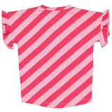 SHORTSLEEV | AOP Pink Stripe