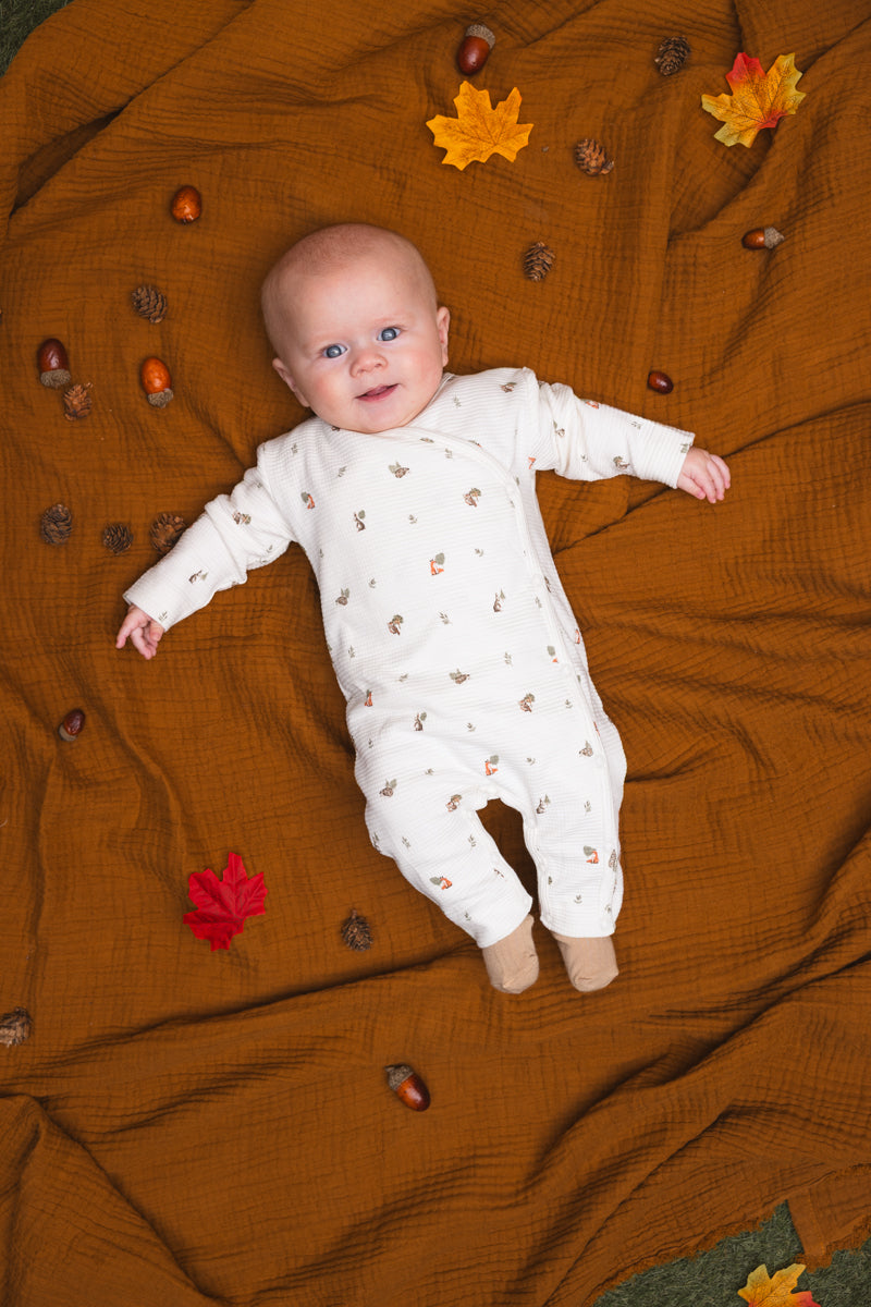 Playsuit met dierenprint | AOP Green Sketch