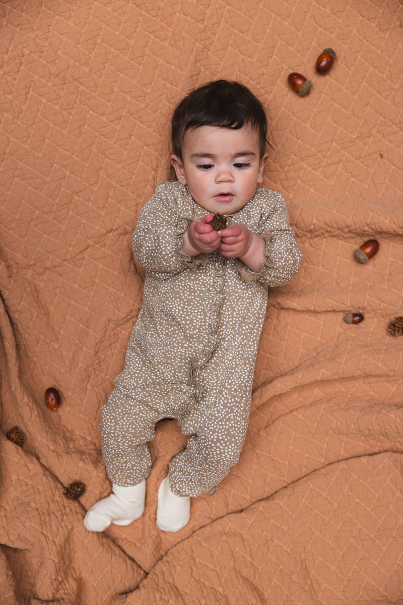 Playsuit met stippen | AOP Sand Dot