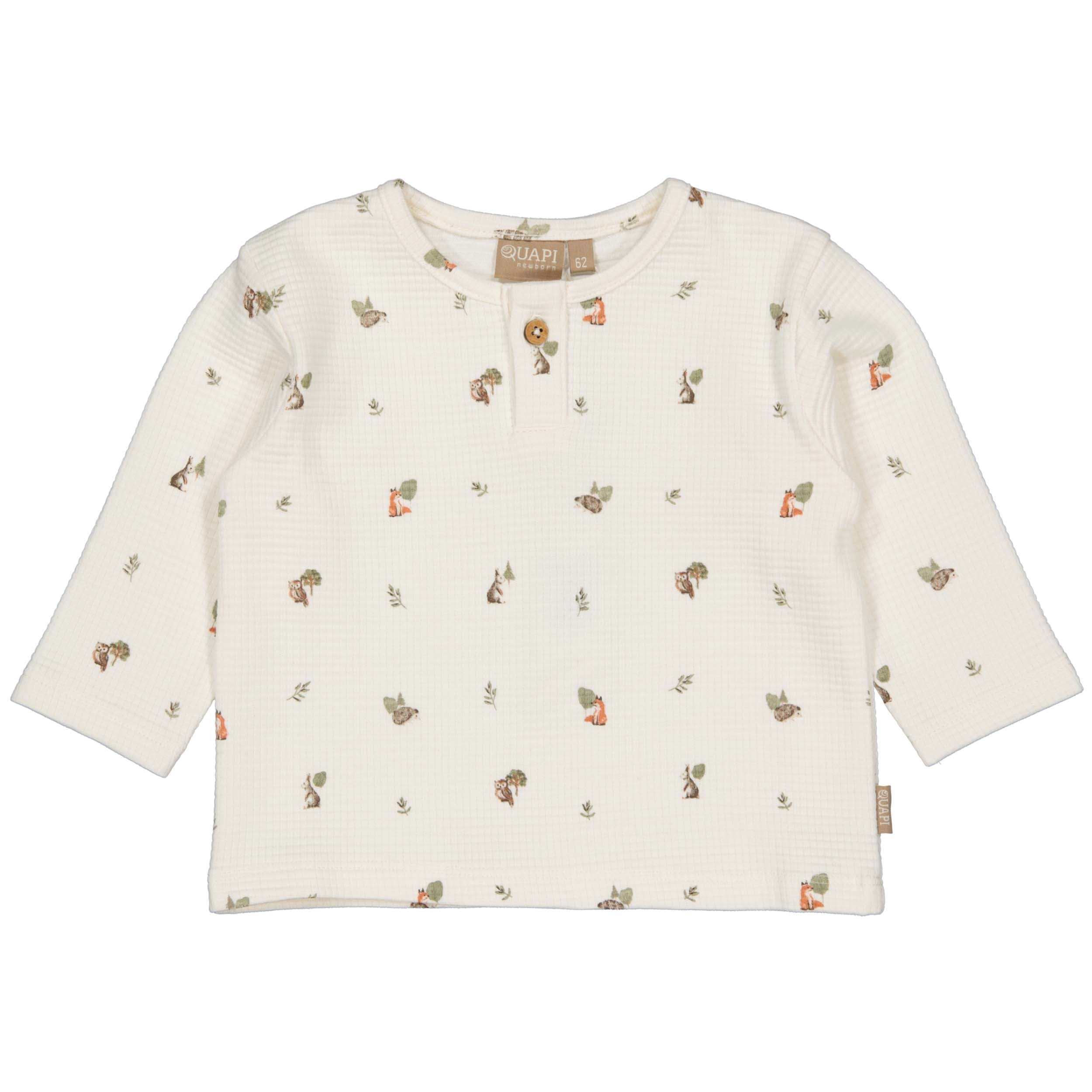 Shirt met dierenprint | AOP Green Sketch