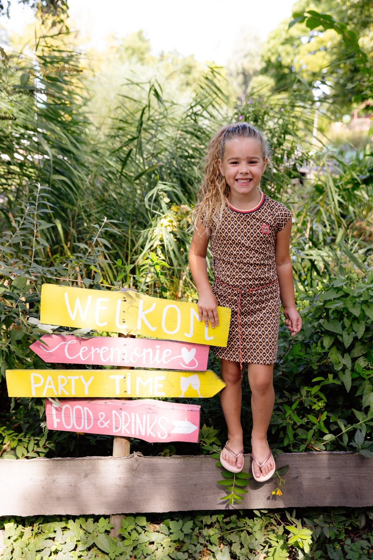 DRESS | AOP Brown Sketch