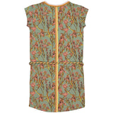 DRESS | AOP Green Flower