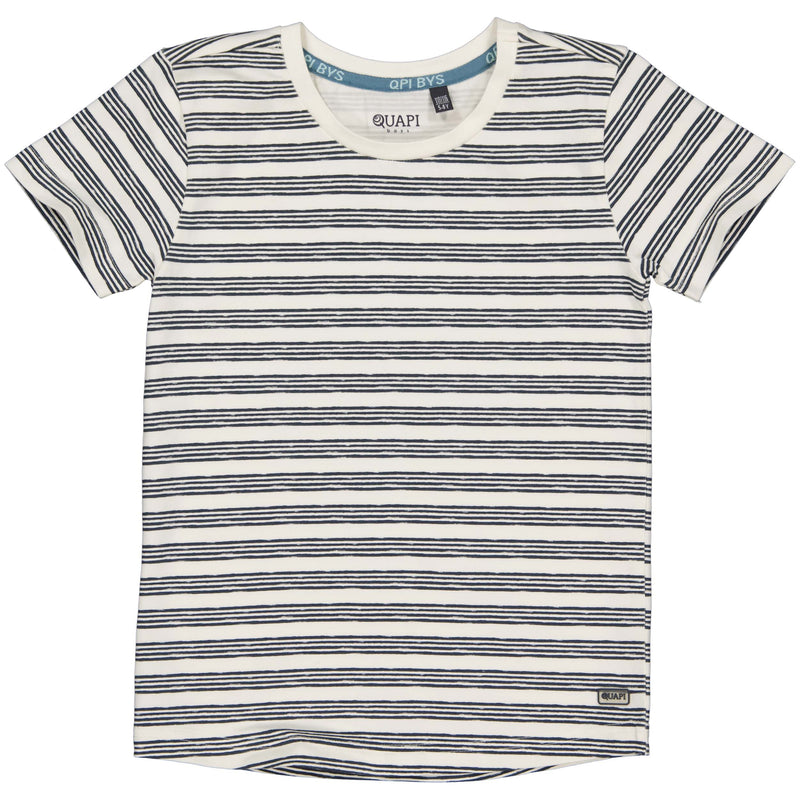 SHORTSLEEV | AOP White Stripe