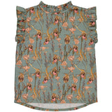 BLOUSE | AOP Green Flower