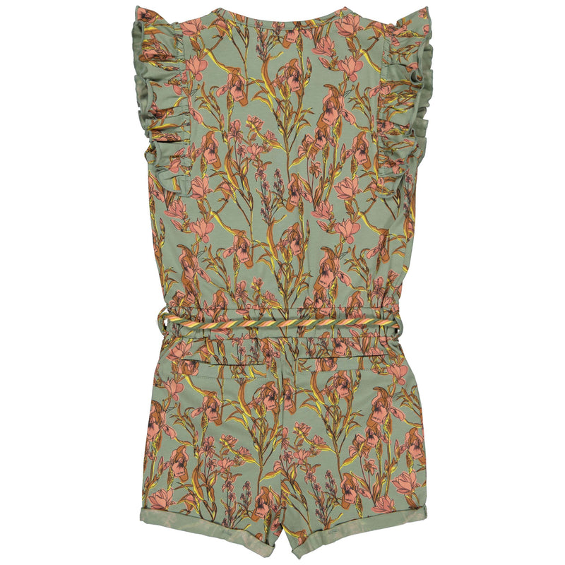 JUMPSUIT | AOP Green Flower