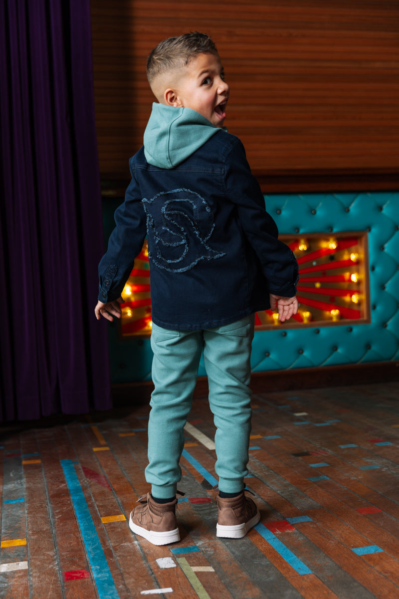 Blouse donkerblauw denim | Dark Blue Denim