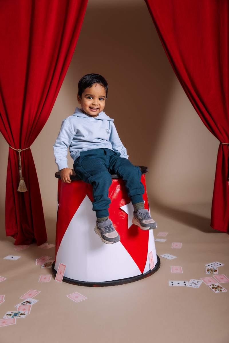 Hooded sweater lichtblauw | Light Blue