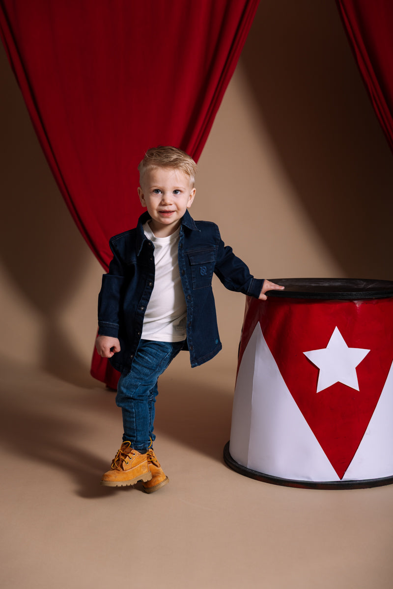 Blouse donkerblauw denim | Dark Blue Denim