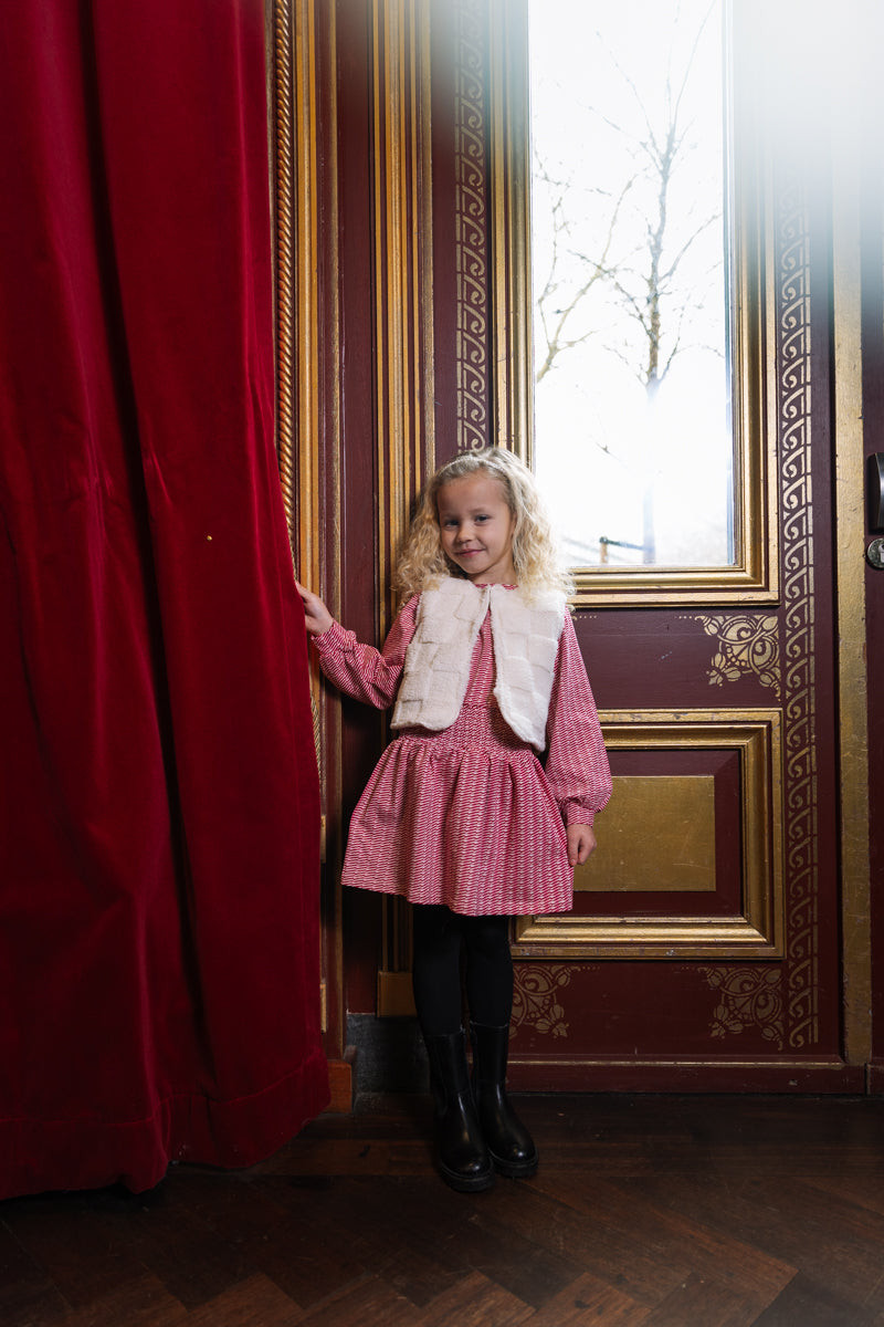 Jurk rood gestreept | AOP Red Stripe