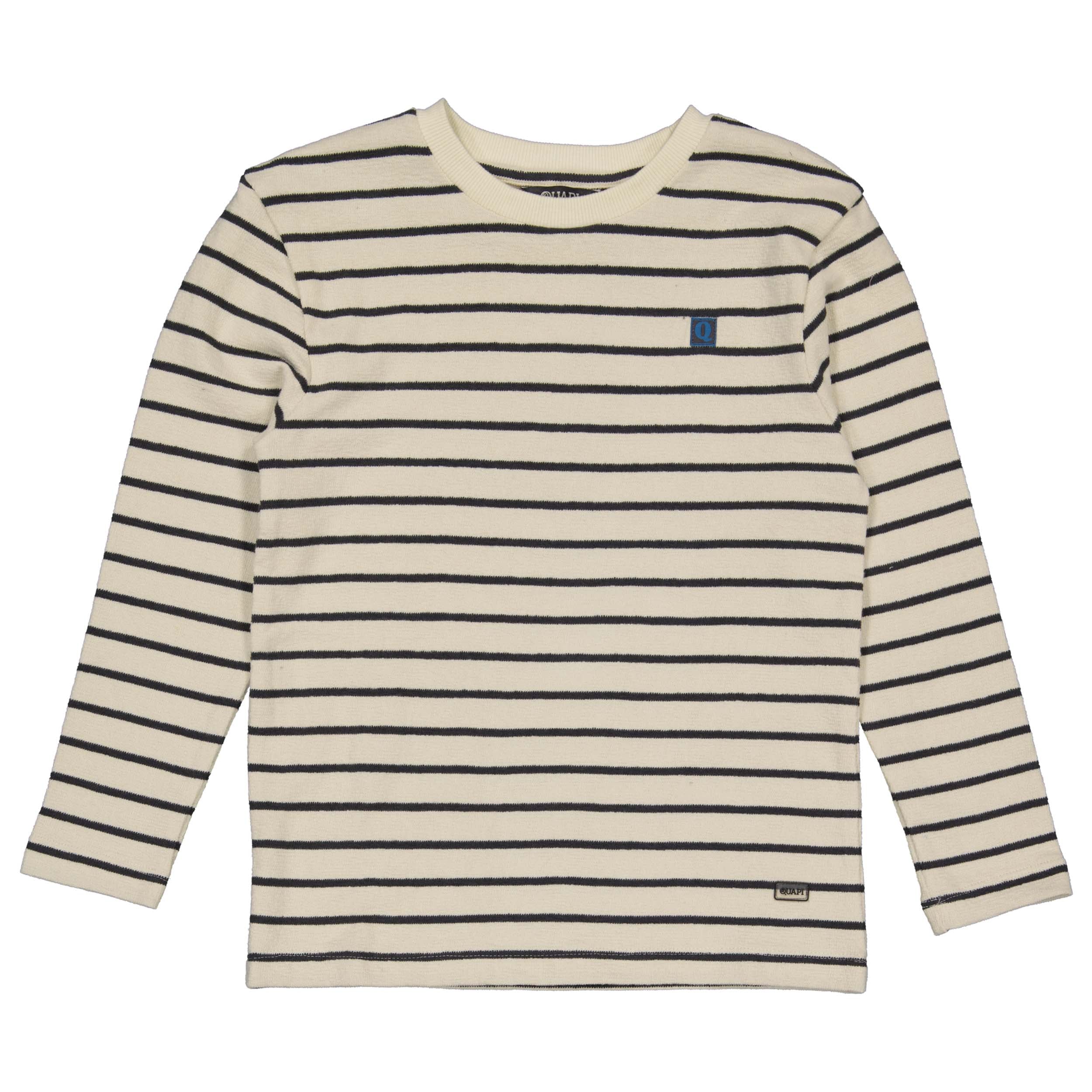Pullover wit/grijs gestreept | AOP Grey Stripe