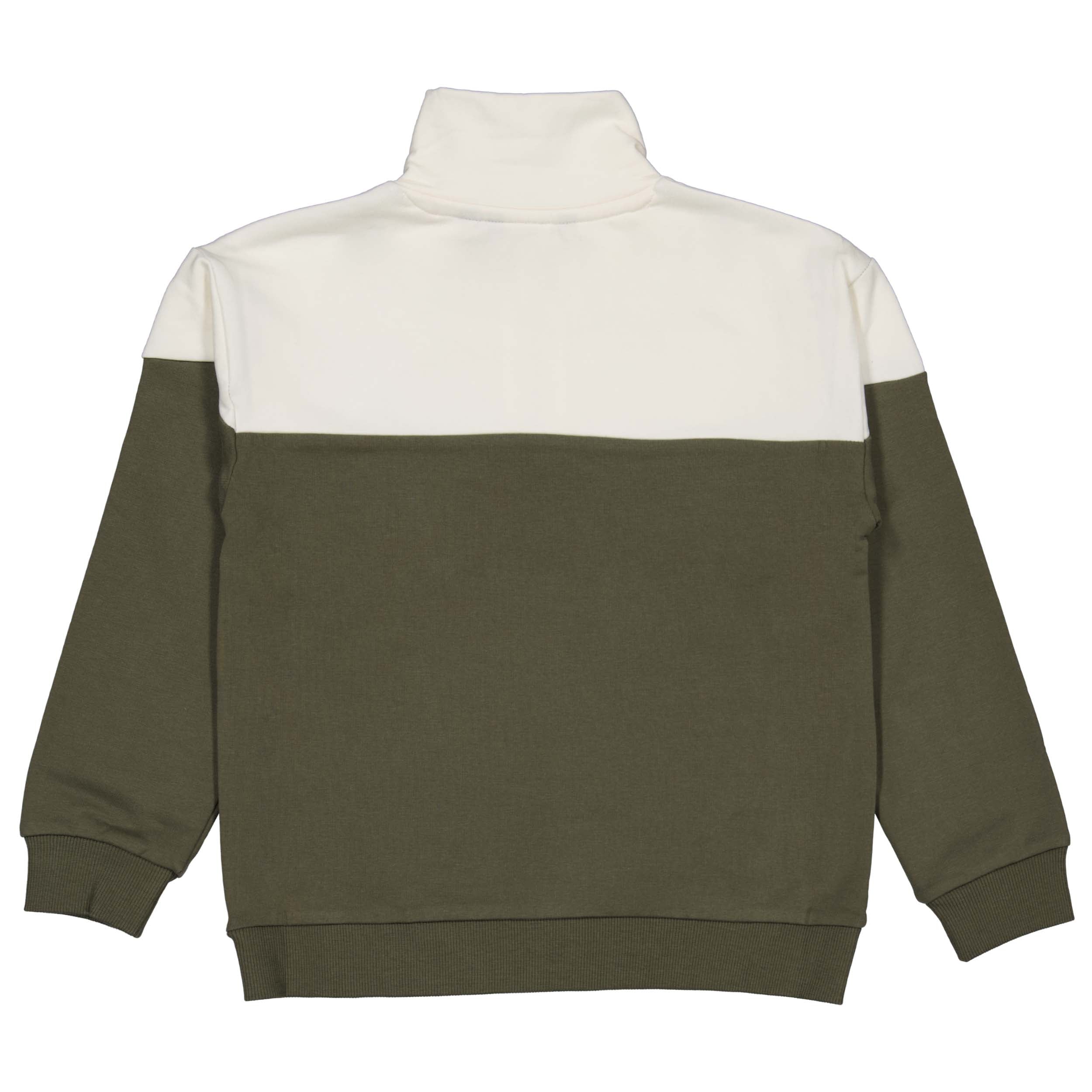 Sweater wit/groen | Ivory White